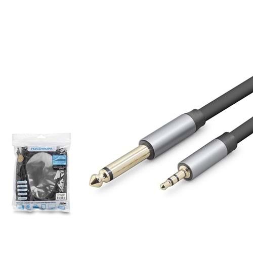 Hadron Hdx1081 3.5Mm To 6.5Mm Kablo Enstrüman Gitar 5M Siyah