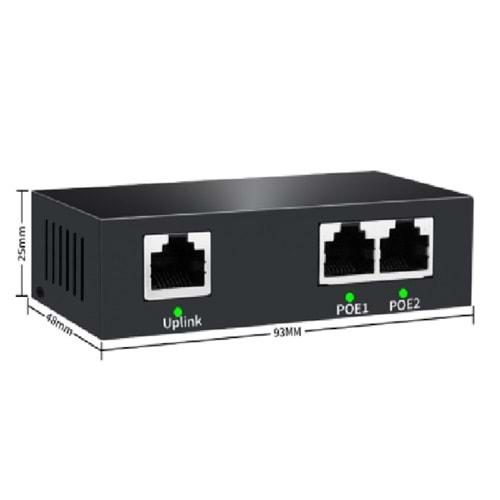 HADRON HDX1353 2 PORT POE SWITCH