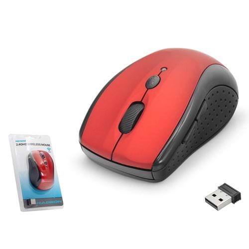 Hadron Hdx3405r Wireless Mouse 800/1600Dpi Kırmızı
