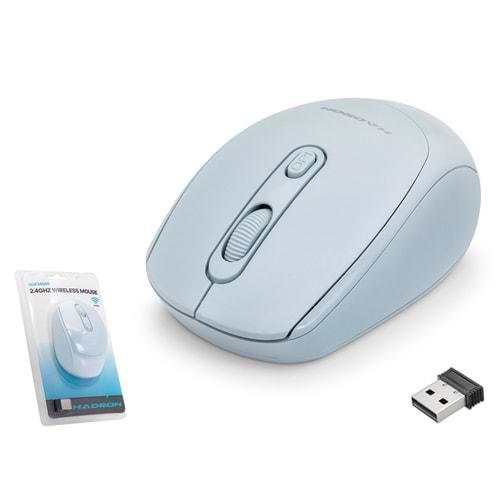 Hadron Hdx3406m Wireless Mouse 800/1600Dpi Açık Mavi