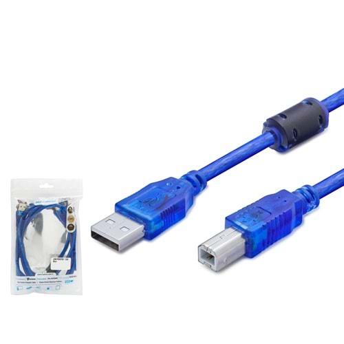 HADRON HDX7501(4247) KABLO PRINTER TO USB 1.5MT USB 2.0 TRANSPARENT