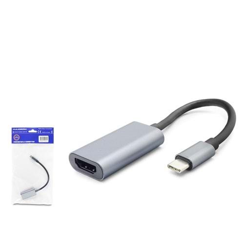 Hadron Hdx7862 Type-C To Hdmi F Çevirici 4K Siyah