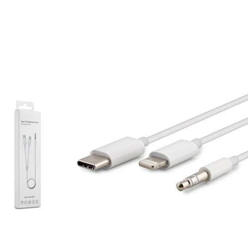 Hadron Hn4722 Çevirici Type-C To Lıghtıng & Aux