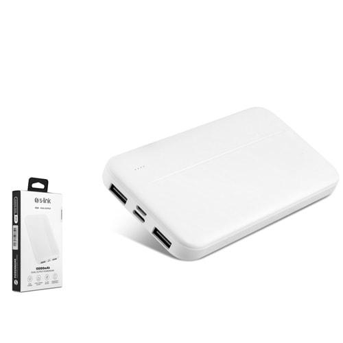 S-LINK IP-G10N 1000MAH MİCRO+TYPE-C GİRİŞLİ BEYAZ POWEBANK