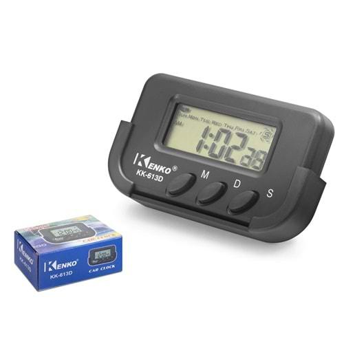 KENKO KK-6130 Dijital Araç Saati - siyah