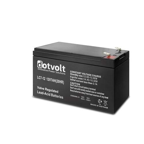 Dotvolt Lc7-12 Kuru Tip Akü 12V 7Ah