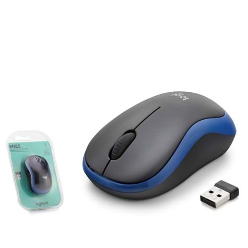 Logitech M185M Mouse Kablosuz Mavi