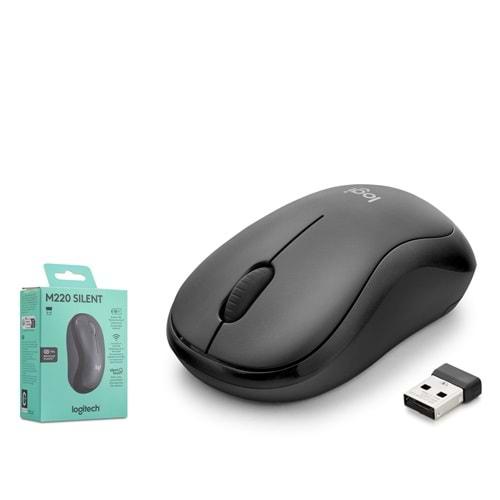 LOGITECH M220 MOUSE KABLOSUZ SILENT CHARCOAL