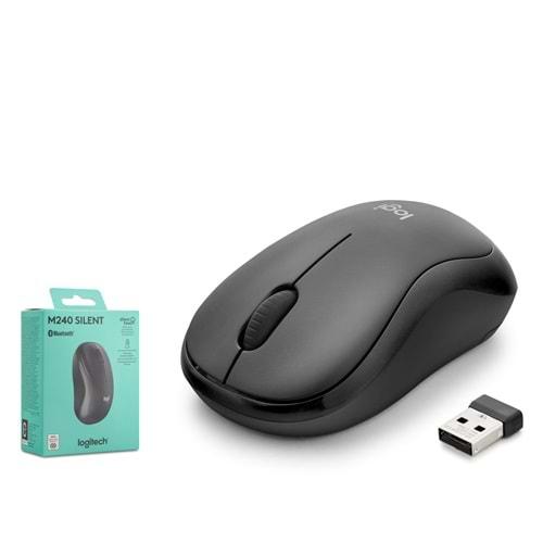 LOGITECH M240 MOUSE KABLOSUZ SİYAH SESSİZ