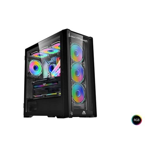 Mofan Mf2902b Pc Gaming Kasa 360 Seri 80 Plus 850W Power Supply 4*Fan Siyah