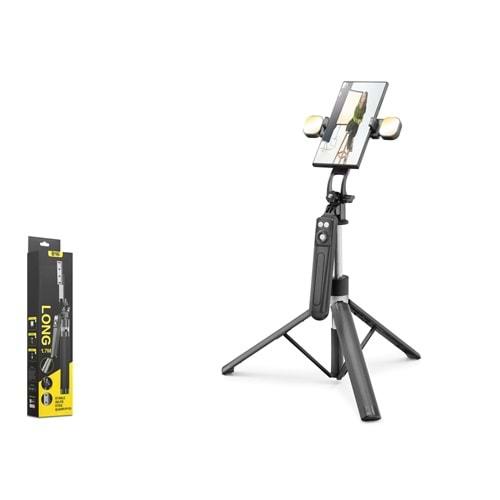 Nodar Nd1030 Tripod Selfie Çubuğu - 180cm, LED Işıklı, Bluetooth’lu, Hafif Alüminyum