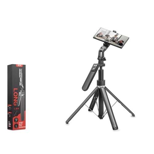 Nodar Nd1034 Tripod Selfie Çubuğu - 180cm, Bluetooth 4.2, Uzaktan Kumandalı