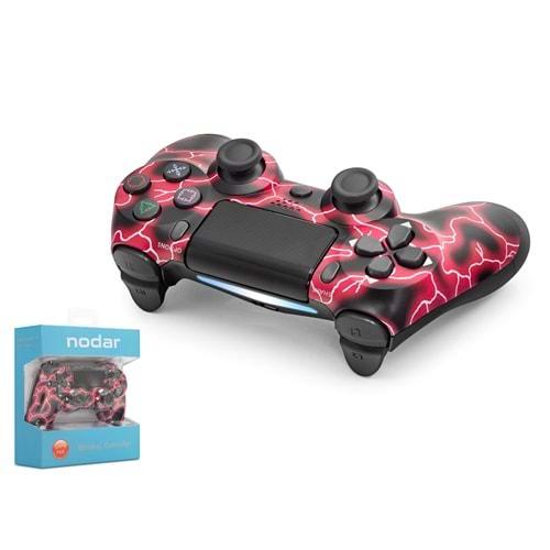 Nodar Nd400p Ps4 Gamepad Şimşek Kırmızı Siyah