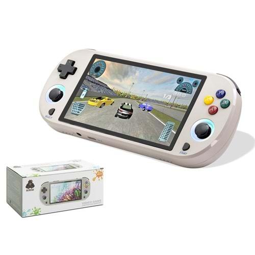 Nodar Nd757 M22 Pro Retro El Konsolu – 5 inç Ekran, Çift Çekirdek, 128GB Destekli, RGB Işıklı Gamepad