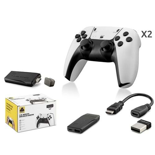 Nodar Nd765 Çift Kollu Game Stick Retro Konsol – HDMI Çıkışlı, 64GB Destekli, 2.4G Kablosuz Taşınabilir Oyun Konsolu