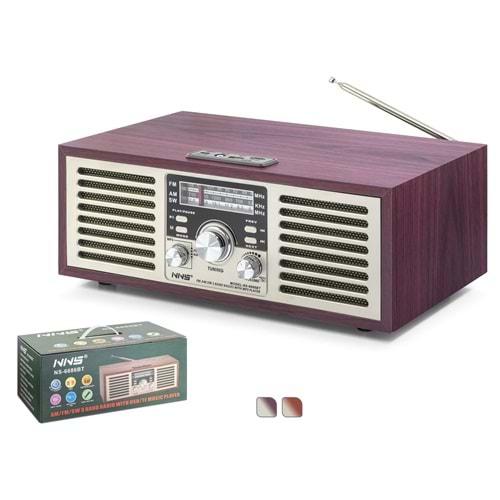 Nns Ns6686Bt Bluetooth Nostalji Speaker 330*180*129mm