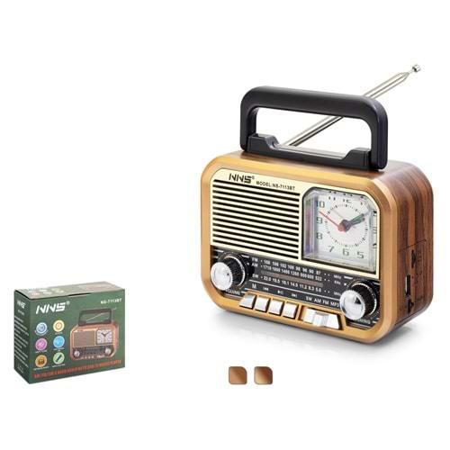 Nns Ns7113Bt Bluetooth Nostalji Speaker 165*69*119mm