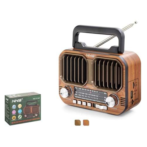 Nns Ns7117Bt Bluetooth Nostalji Speaker 165*69*119mm