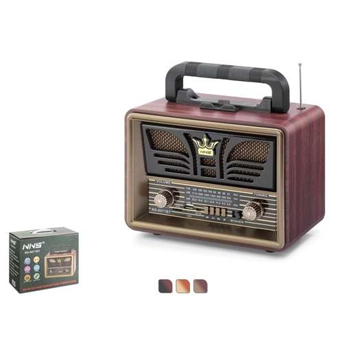 Nns Ns8071Bt Bluetooth Nostalji Speaker 235*120*190mm