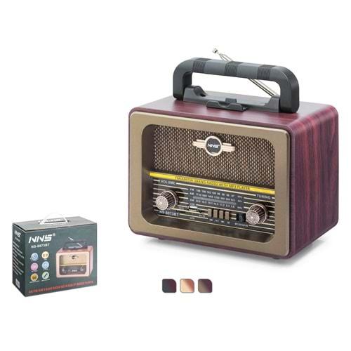 Nns Ns8073Bt Bluetooth Nostalji Speaker 235*120*190mm