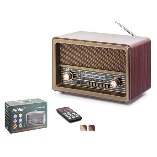 Nns NS8076Bt Bluetooth Nostalji Speaker 328*160*208mm