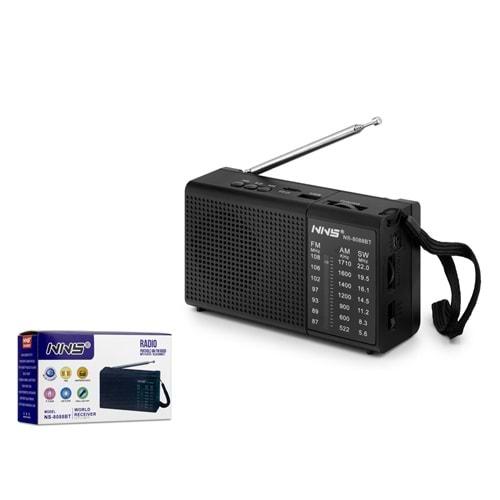 NNS NS8088BT BLUETOOTH NOSTALJİ RADIO AM/FM/AIR/BAND 135*45*80MM