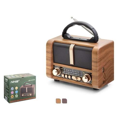 Nns Ns8107Bt Bluetooth Nostalji Speaker 166*94*125mm