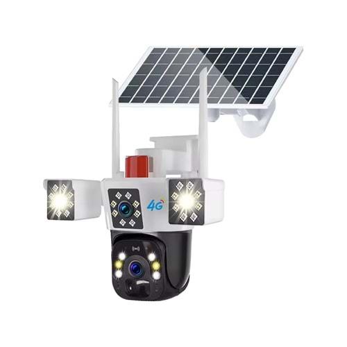 X5-TECH RX-664G 4G SIM SOLAR ÇİFT LENS SPEED DOME KAMERA 3+3 MP