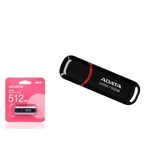 Adata UV150/512GB Flash Bellek 512Gb Usb3.2 Gen1 Siyah