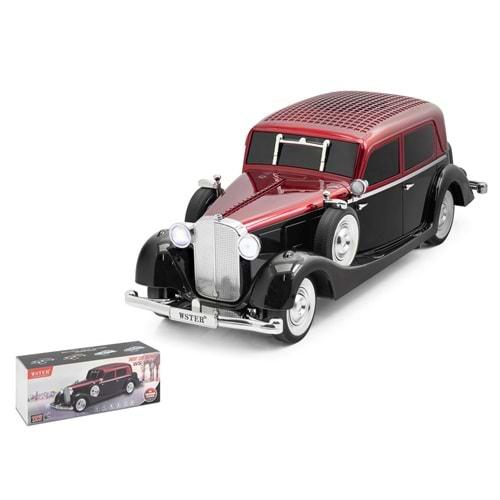 Hadron Ws1934 Bluetooth Speaker Classic Car Bordo-Siyah