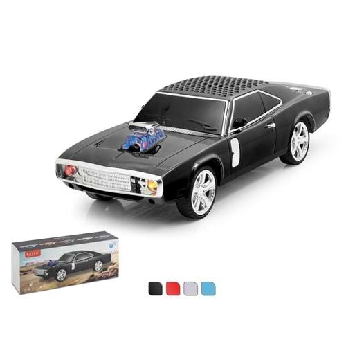 Hadron Ws1968 Bluetooth Speaker Classic Spor Car Siyah