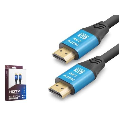 Nodar Xy6010 Hdmi Kablo Pvc 4K Od8.0 19+1 3M Siyah