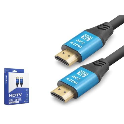 Nodar Xy6011 Hdmi Kablo Pvc 4K Od8.0 19+1 4.5M Siyah