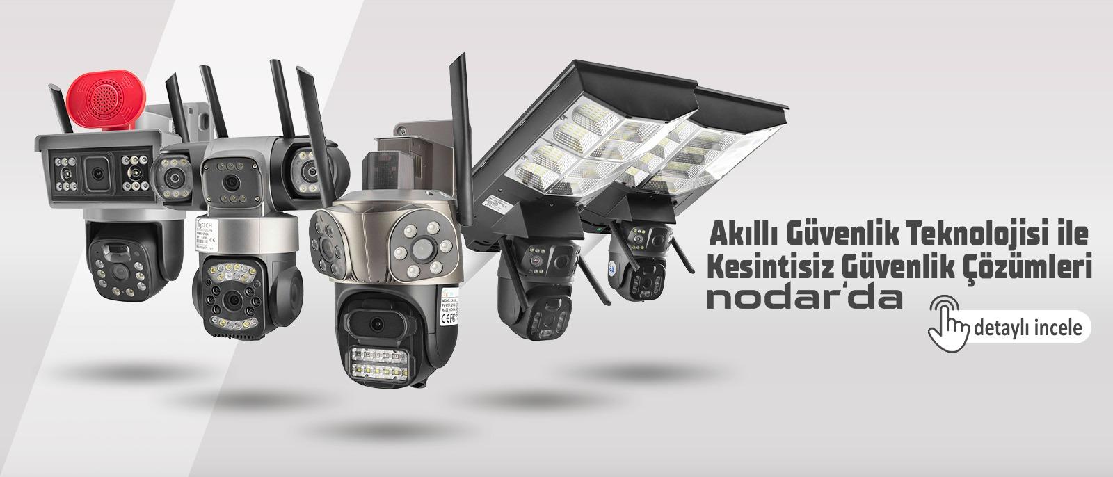 İnternet altyapısına ihtiyaç duymadan her yerden canlı izleme ve kayıt imkânı sunan 4G kameralar ile güvenliğinizi mobil hale getirin. SIM kart destekli modeller Nodar da.